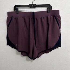 Under Armour Active Shorts Women's 2XL Fly By 2.0 Loose Brief Lined Inner Pocket